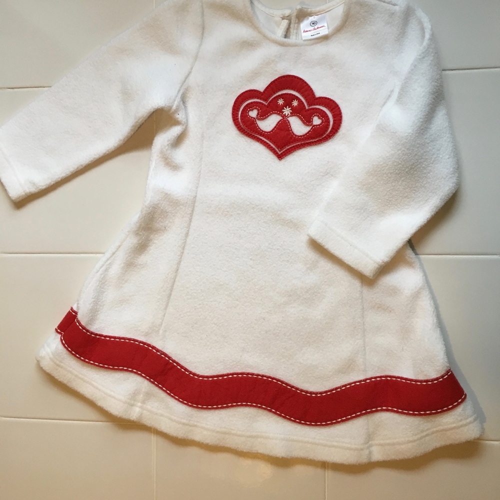 Hanna Andersson Fleece Christmas Dress - Sz 90